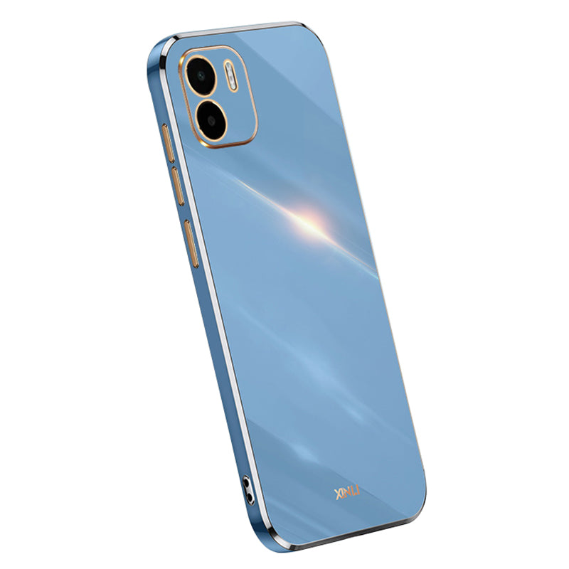 XINLI Electroplating Golden Edge Phone Case for Xiaomi Redmi A1 4G A2 4G Dustproof TPU Phone Cover XINLI Electroplating Golden Edge Phone Case for Xiaomi Redmi A1 4G A2 4G Dustproof TPU Phone Cover